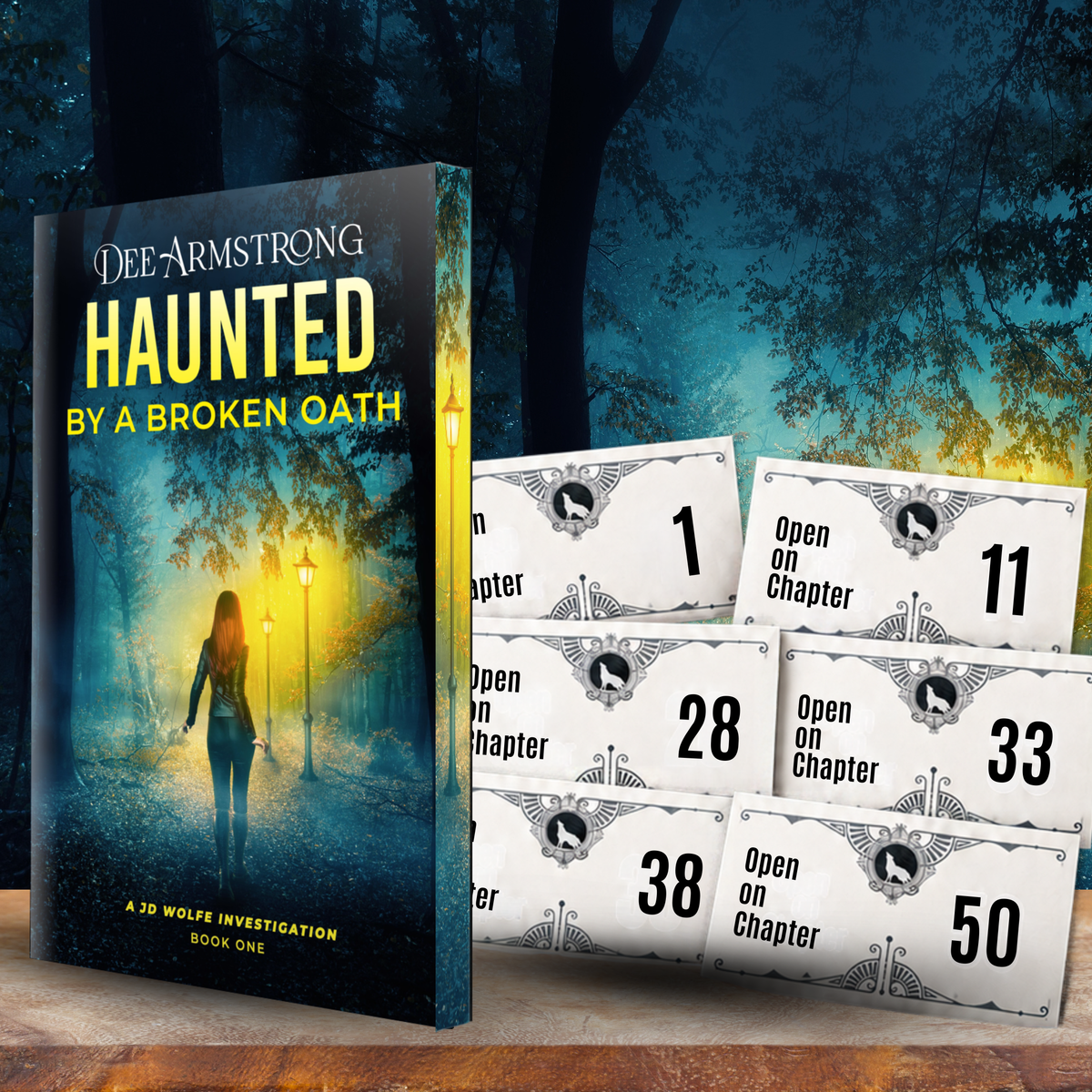 Open on Chapter Reading Experience + Sprayed Edge Paperback-Haunted by a Broken Oath