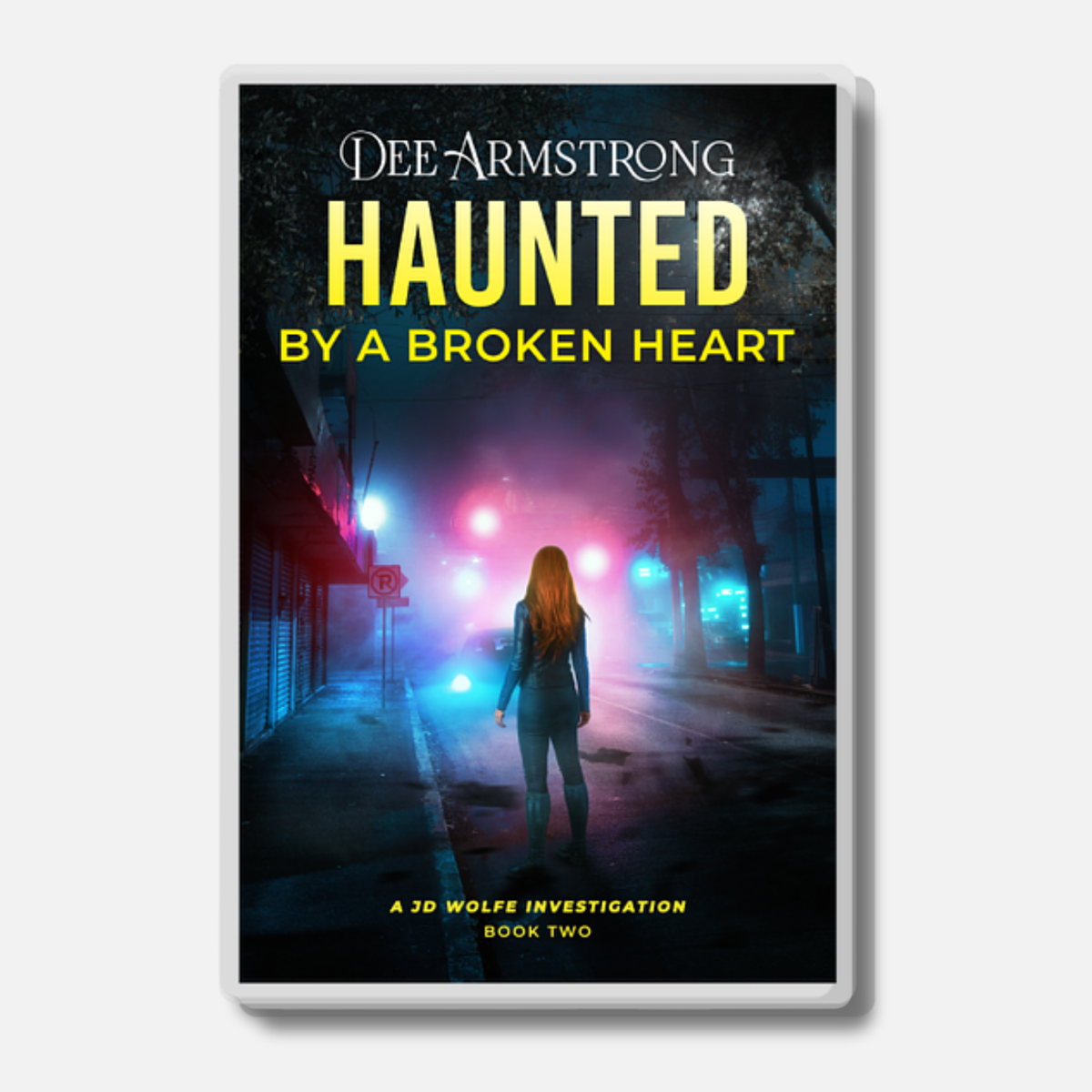 Acrylic Pin - Haunted by a Broken Heart Cover Art