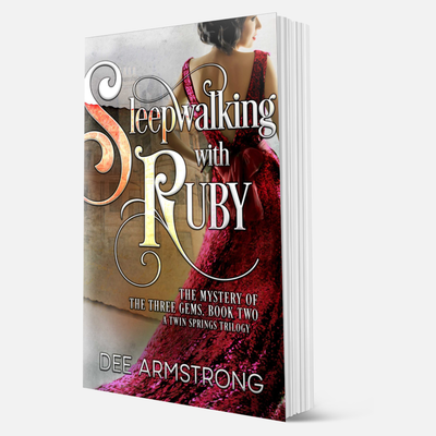 Book titled 'Sleepwalking with Ruby' by Dee Armstrong on a white background