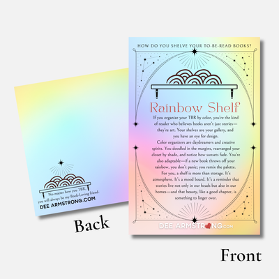 How do you TBR? - By Rainbow Shelf Note Card