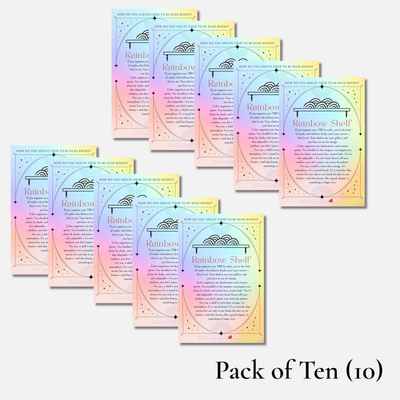 How do you TBR? - By Rainbow Shelf Note Card